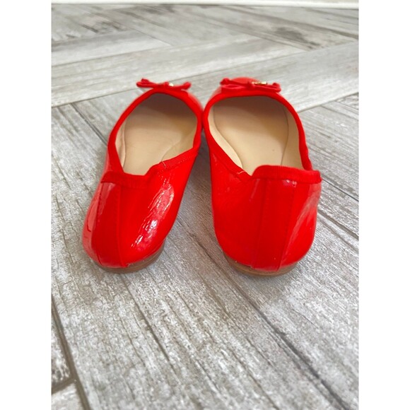 Tory Burch Chelsea Patent Red Charm Ballet Flat - Picture 4 of 5